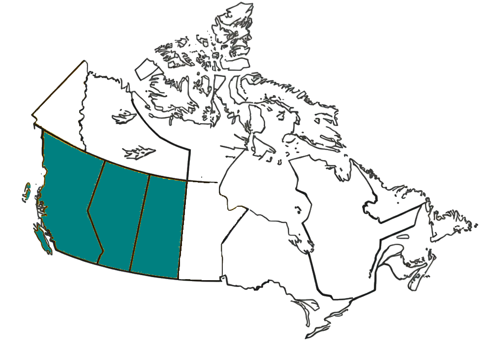 Map showing Oilfield Route coverage across supported Canadian provinces